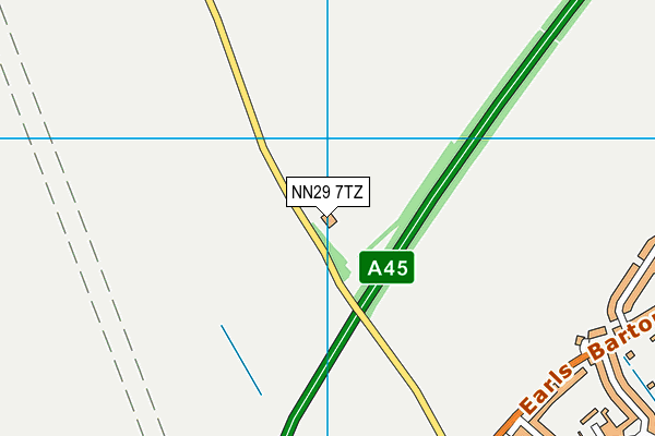 NN29 7TZ map - OS VectorMap District (Ordnance Survey)