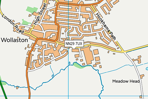 NN29 7UX map - OS VectorMap District (Ordnance Survey)