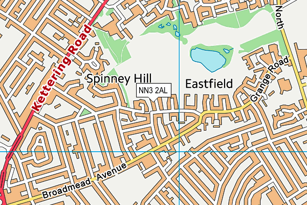 NN3 2AL map - OS VectorMap District (Ordnance Survey)