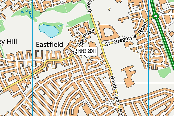 NN3 2DH map - OS VectorMap District (Ordnance Survey)