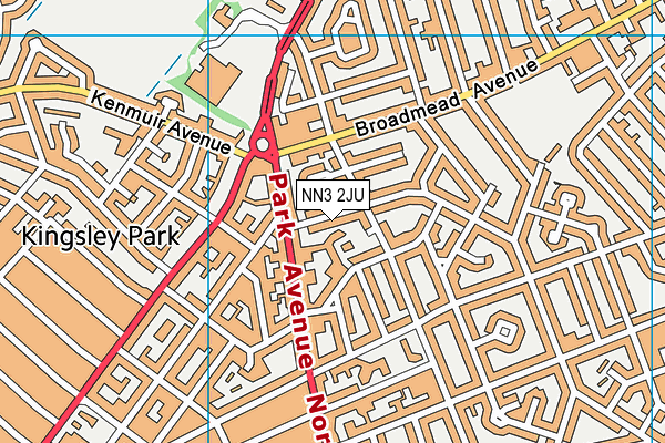 NN3 2JU map - OS VectorMap District (Ordnance Survey)