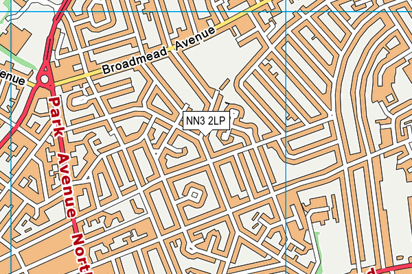 NN3 2LP map - OS VectorMap District (Ordnance Survey)