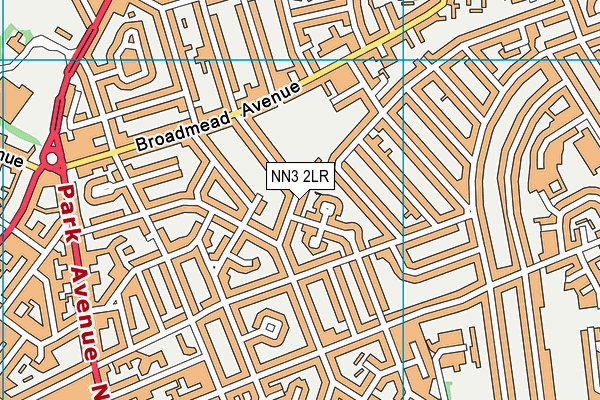 NN3 2LR map - OS VectorMap District (Ordnance Survey)