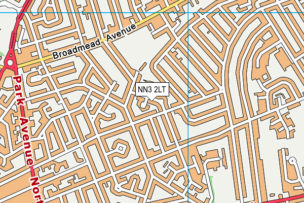 NN3 2LT map - OS VectorMap District (Ordnance Survey)