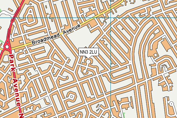 NN3 2LU map - OS VectorMap District (Ordnance Survey)