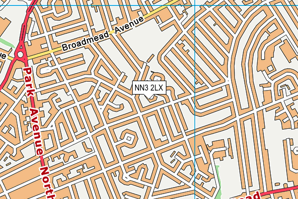 NN3 2LX map - OS VectorMap District (Ordnance Survey)
