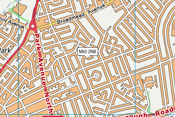 NN3 2NB map - OS VectorMap District (Ordnance Survey)