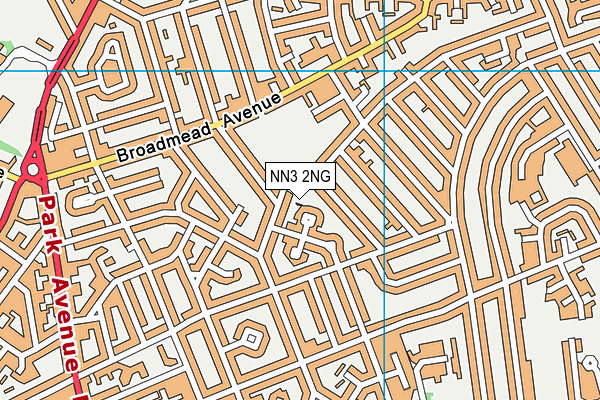NN3 2NG map - OS VectorMap District (Ordnance Survey)