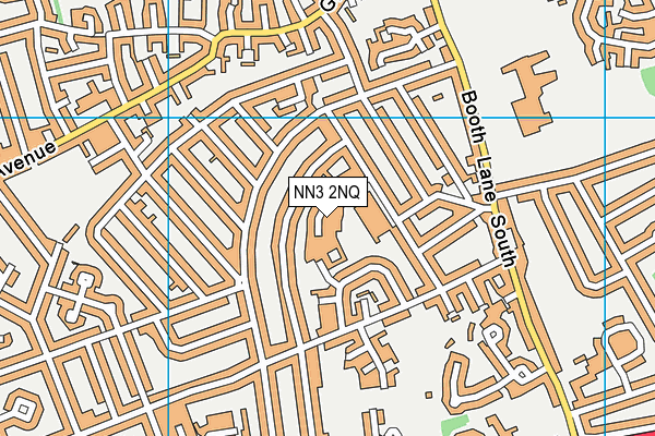 NN3 2NQ map - OS VectorMap District (Ordnance Survey)