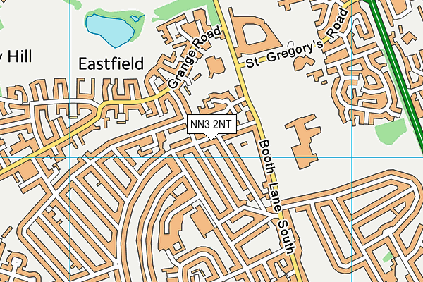 NN3 2NT map - OS VectorMap District (Ordnance Survey)