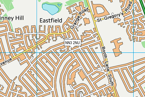 NN3 2NU map - OS VectorMap District (Ordnance Survey)