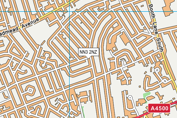 NN3 2NZ map - OS VectorMap District (Ordnance Survey)