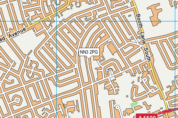 NN3 2PG map - OS VectorMap District (Ordnance Survey)