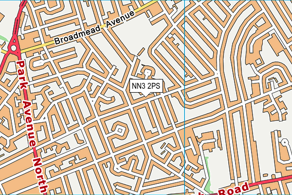 NN3 2PS map - OS VectorMap District (Ordnance Survey)