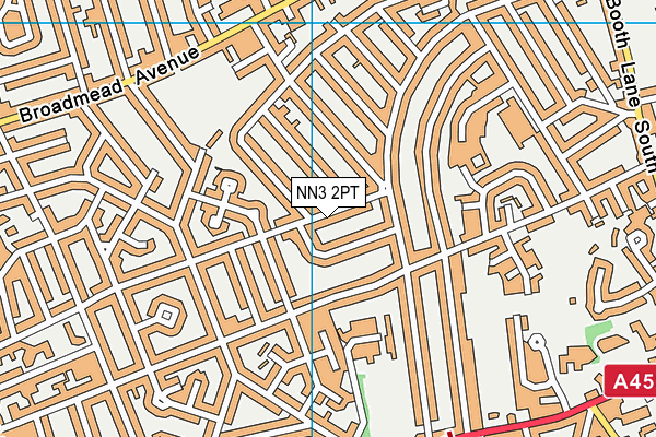 NN3 2PT map - OS VectorMap District (Ordnance Survey)