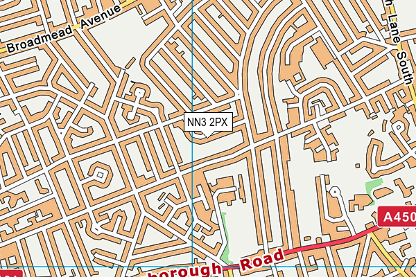 NN3 2PX map - OS VectorMap District (Ordnance Survey)