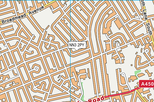 NN3 2PY map - OS VectorMap District (Ordnance Survey)