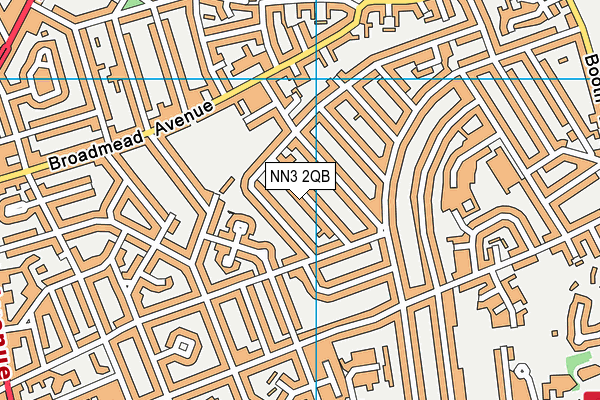 NN3 2QB map - OS VectorMap District (Ordnance Survey)