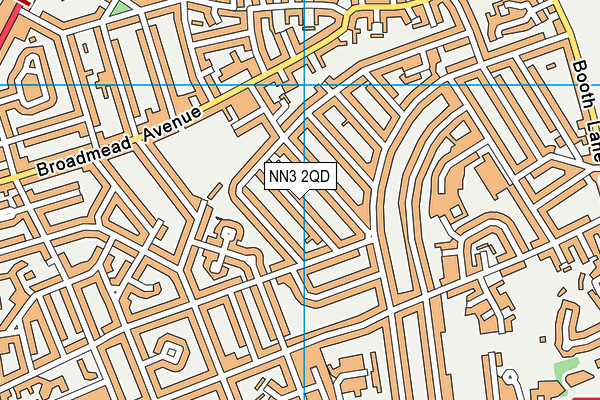 NN3 2QD map - OS VectorMap District (Ordnance Survey)