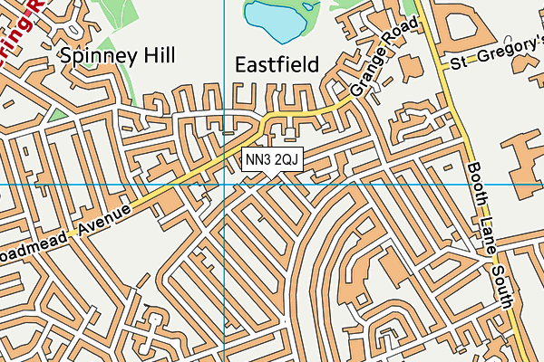 NN3 2QJ map - OS VectorMap District (Ordnance Survey)