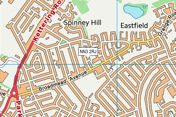 Eastfield Academy map (NN3 2RJ) - OS VectorMap District (Ordnance Survey)