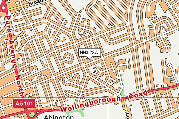 NN3 2SW map - OS VectorMap District (Ordnance Survey)