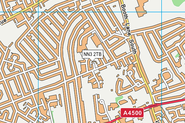 NN3 2TB map - OS VectorMap District (Ordnance Survey)