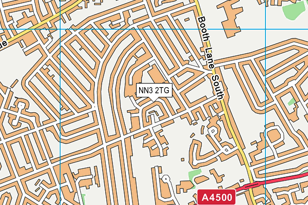 NN3 2TG map - OS VectorMap District (Ordnance Survey)