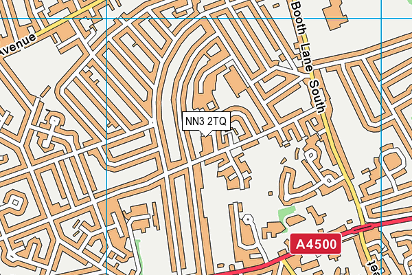 NN3 2TQ map - OS VectorMap District (Ordnance Survey)