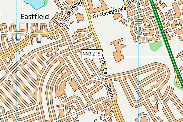 NN3 2TS map - OS VectorMap District (Ordnance Survey)