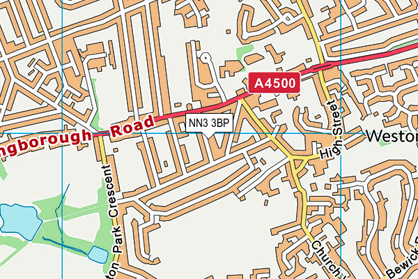 NN3 3BP map - OS VectorMap District (Ordnance Survey)