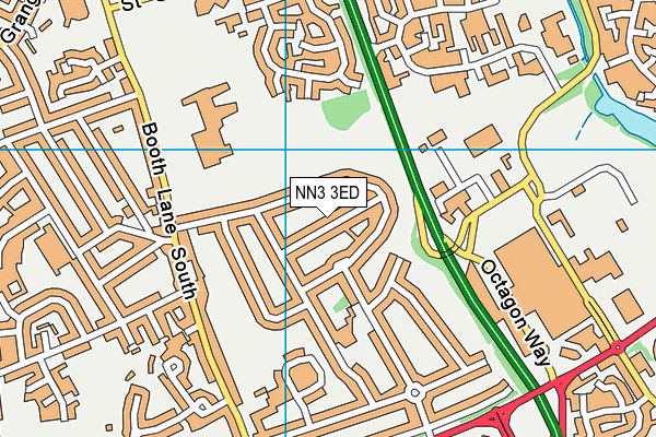 NN3 3ED map - OS VectorMap District (Ordnance Survey)