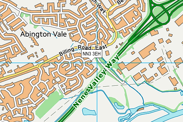 NN3 3EH map - OS VectorMap District (Ordnance Survey)