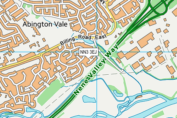 NN3 3EJ map - OS VectorMap District (Ordnance Survey)