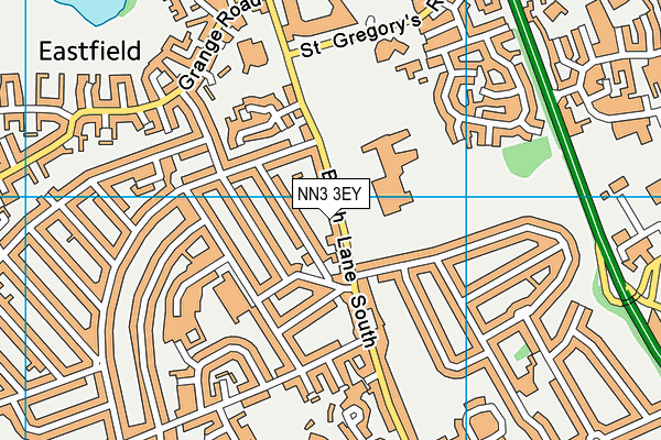 NN3 3EY map - OS VectorMap District (Ordnance Survey)