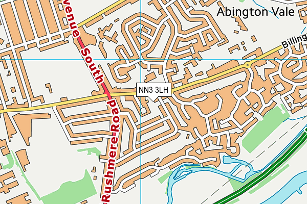 NN3 3LH map - OS VectorMap District (Ordnance Survey)
