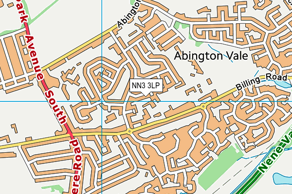 NN3 3LP map - OS VectorMap District (Ordnance Survey)