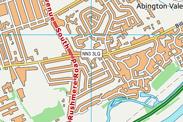 NN3 3LQ map - OS VectorMap District (Ordnance Survey)