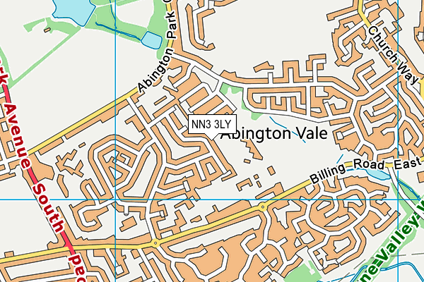 NN3 3LY map - OS VectorMap District (Ordnance Survey)