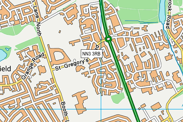 NN3 3RB map - OS VectorMap District (Ordnance Survey)