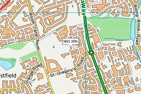 NN3 3RN map - OS VectorMap District (Ordnance Survey)