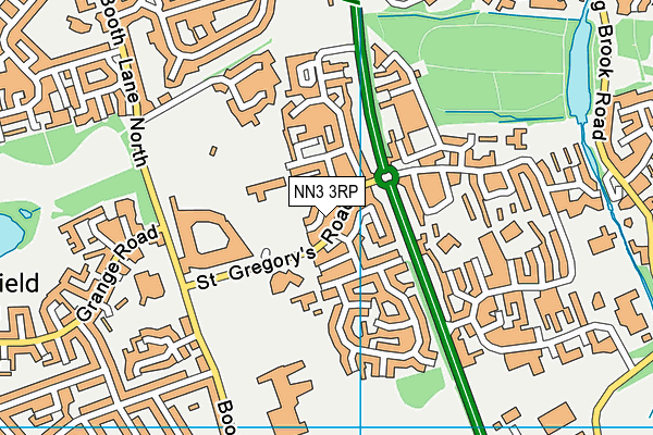 NN3 3RP map - OS VectorMap District (Ordnance Survey)
