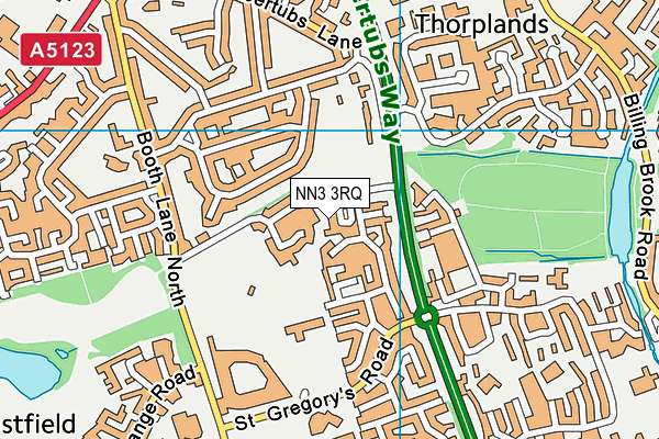 NN3 3RQ map - OS VectorMap District (Ordnance Survey)