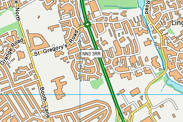 NN3 3RR map - OS VectorMap District (Ordnance Survey)