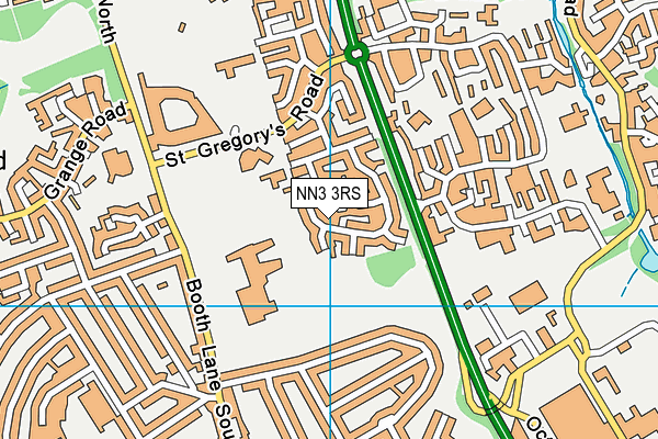 NN3 3RS map - OS VectorMap District (Ordnance Survey)