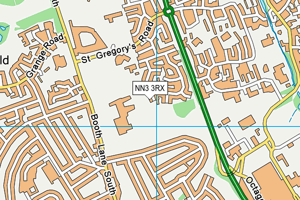 NN3 3RX map - OS VectorMap District (Ordnance Survey)