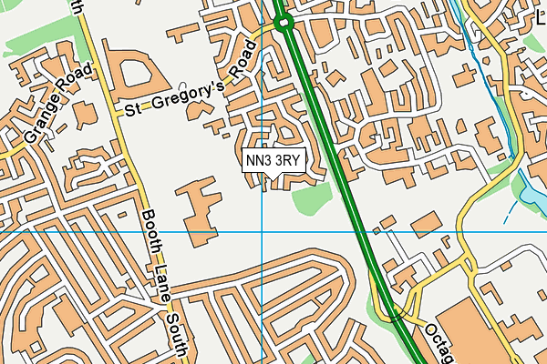 NN3 3RY map - OS VectorMap District (Ordnance Survey)