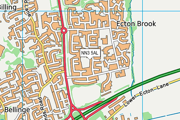 NN3 5AL map - OS VectorMap District (Ordnance Survey)