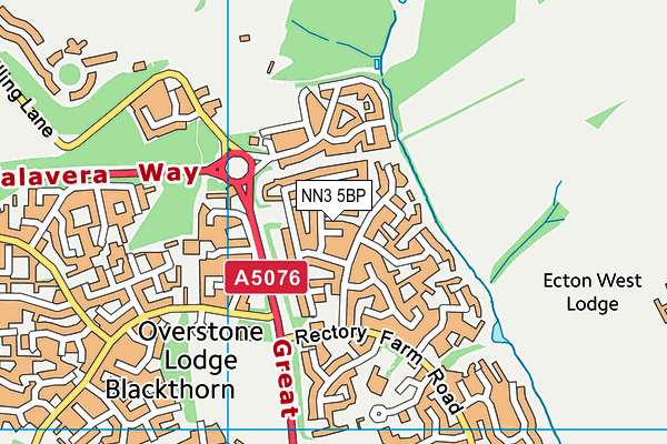NN3 5BP map - OS VectorMap District (Ordnance Survey)