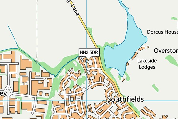 NN3 5DR map - OS VectorMap District (Ordnance Survey)